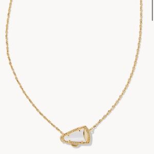 Kendra Scott CHEER Necklace Gold & White Mother of Pearl *New in Box*